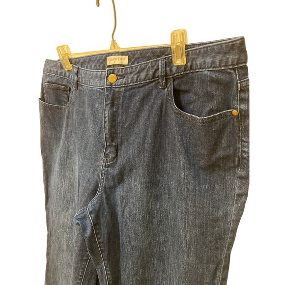 Coldwater Creek Women’s Jeans Size16 Straight Leg Blue Denim Stretch Comfort - Picture 2 of 11